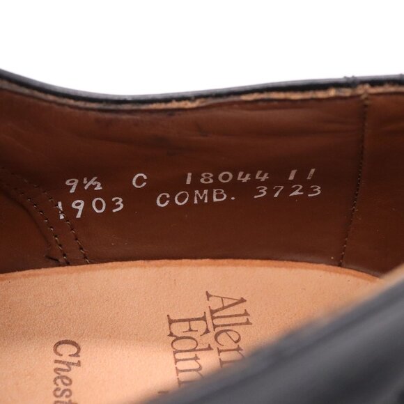 Allen Edmonds Chester Wingtip Oxford Black Leather Dress Shoes Sz 9.5 C (narrow) main image 8